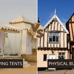The Pros and Cons of Glamping Tents vs. Physical Buildings